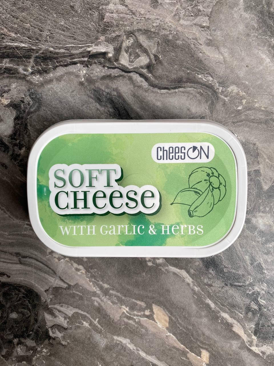 

Крем сыр Cheeson Soft Cheese с чесноком и зеленью 150 грм