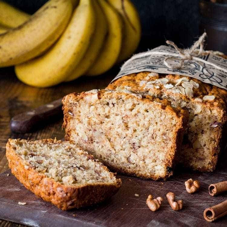 

Banana nut bread / Банановий хліб з горіхами, 10 г