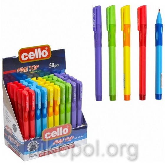 

Ручка-самоучка (тренажер) для левшей Cello "Fine Top" 1361, синяя