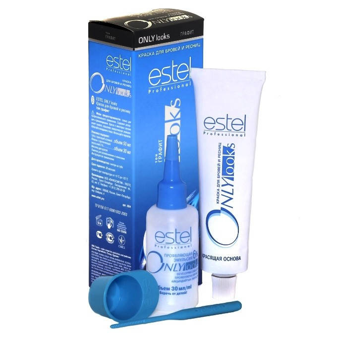 

Краска для бровей и ресниц ONLY looks Иссиня-черный