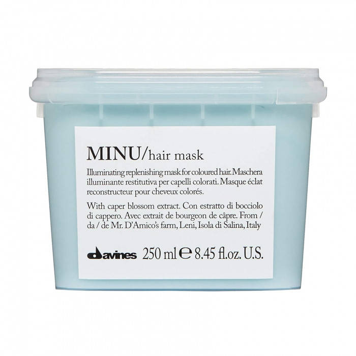 

Маска для волос Davines Minu Hair Mask придание блеска и защита цвета, 250 мл