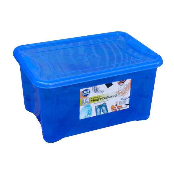

Контейнер пласт.синий 14л Д38хШ26,5хГ20см (12шт/уп) Easy Box AL-PLASTIK