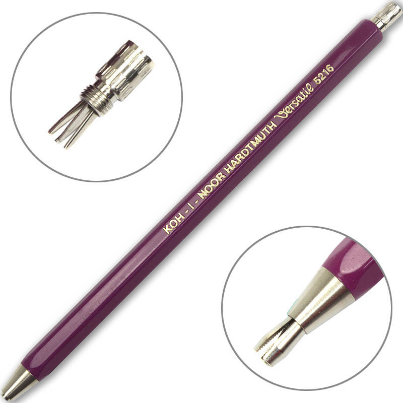 

Олівець цанговий Koh-i-Noor Versatil 5216 пласт. / Метал. корпус 2 мм (5216)