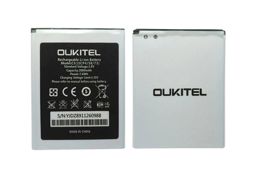 

Аккумулятор для Oukitel C3 оригинал (1800mAh)