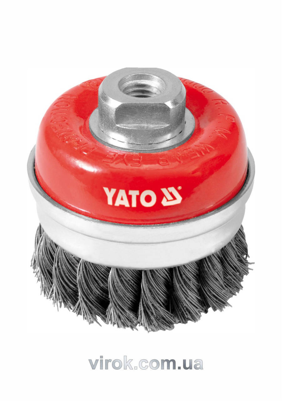 

Щетка-крацовка чашеобразная YATO Ø=75 мм YT-4768