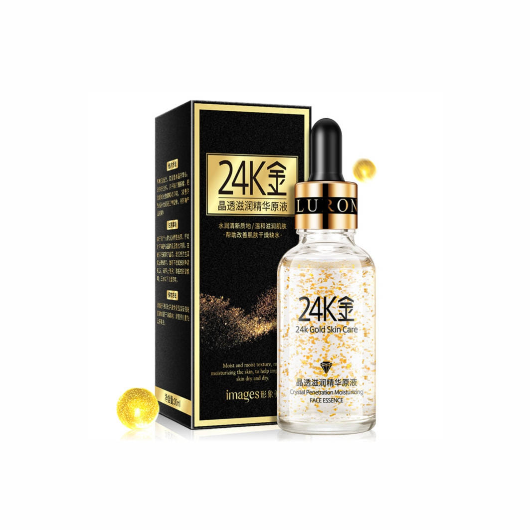 

Сыворотка для лица с гиалуроновой кислотой и золотом Images 24k Gold Flakes