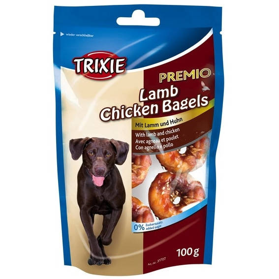 

Trixie PREMIO Lamb Chicken Bagels лакомство для собак Куриные кольца с ягненком, 100г