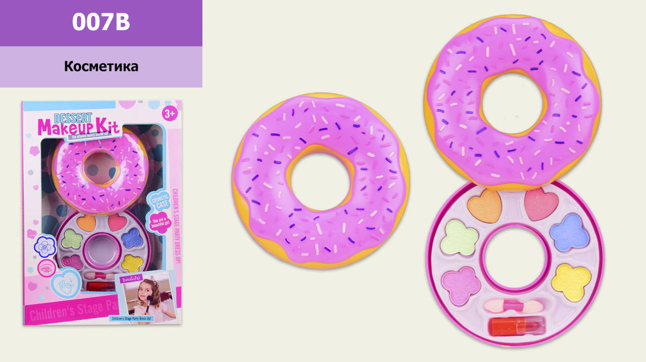 

Косметика 007B (96 шт/2) тени, помада, кисточка, в кор. 19*4*27 см