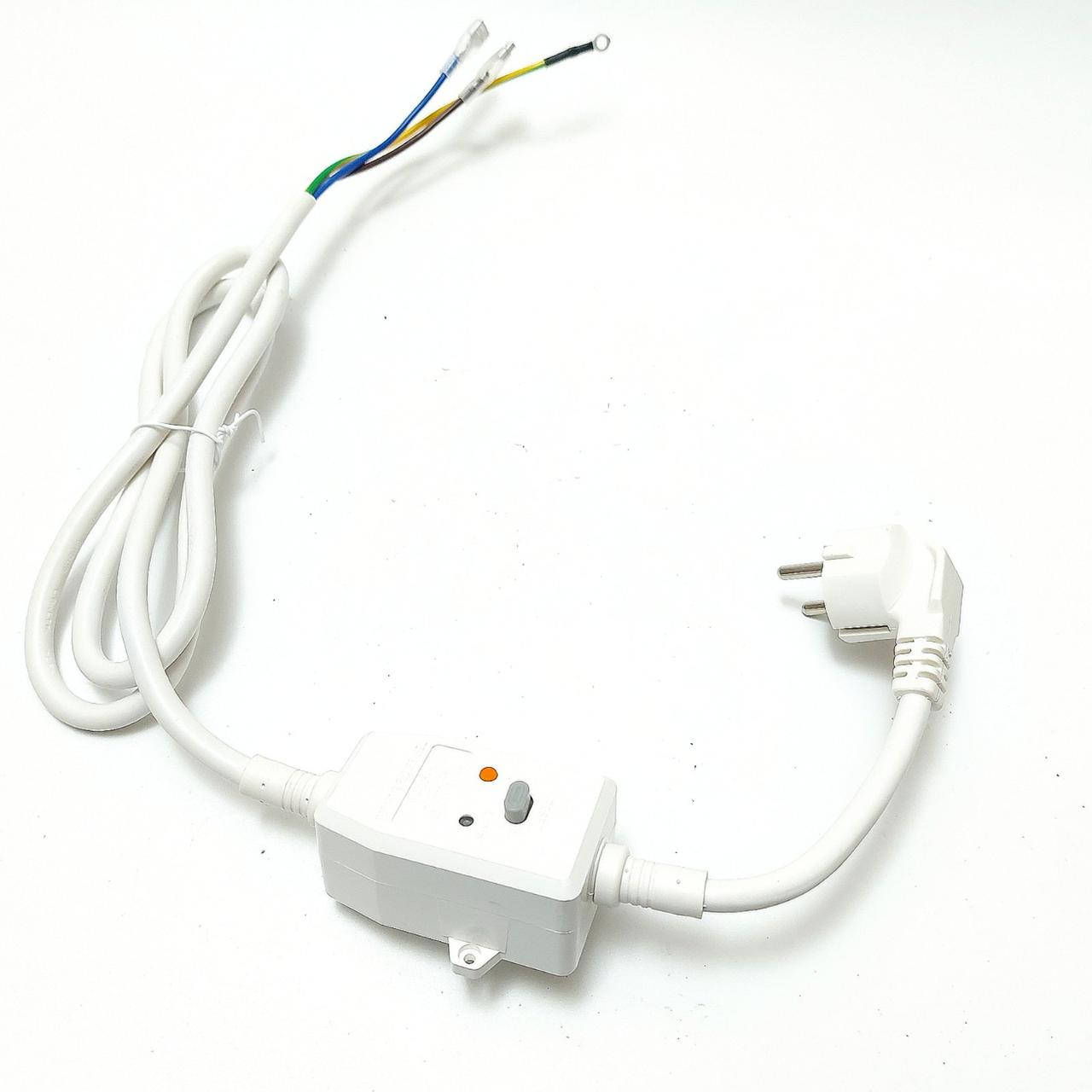 

Кабель с УЗО для подключения бойлера защитный 16А / 30mA / 250В / длина=150см с клемами (Италия)