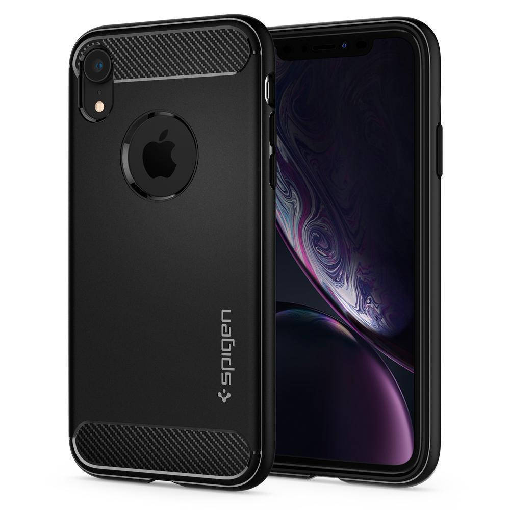 

Чехол Spigen Rugged Armor для iPhone XR Black (064CS24871), Черный