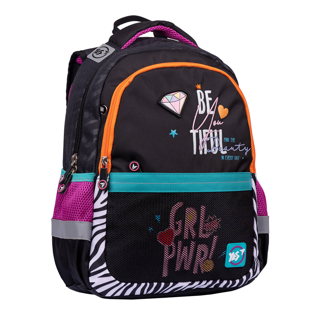 

Рюкзак школьный Yes S-53 Beatiful (558316), Черный