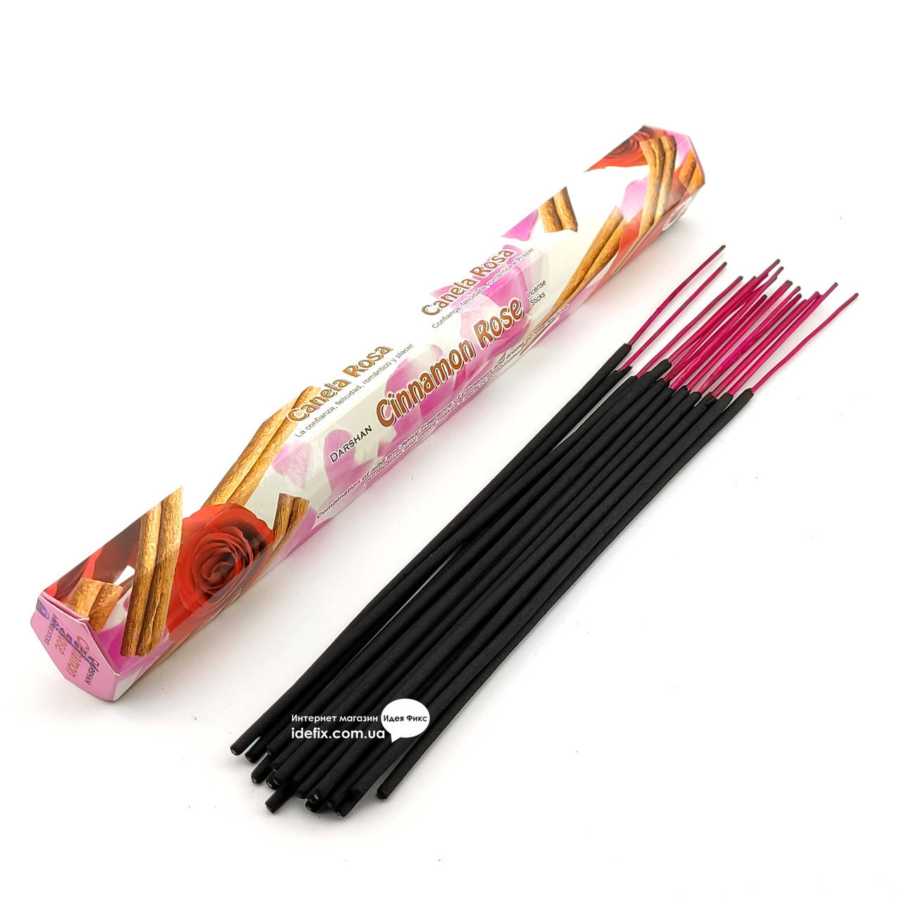 

Благовоние Cinnamon Rose Darshan 20шт/уп. Аромапалочки Корица и роза (27499)