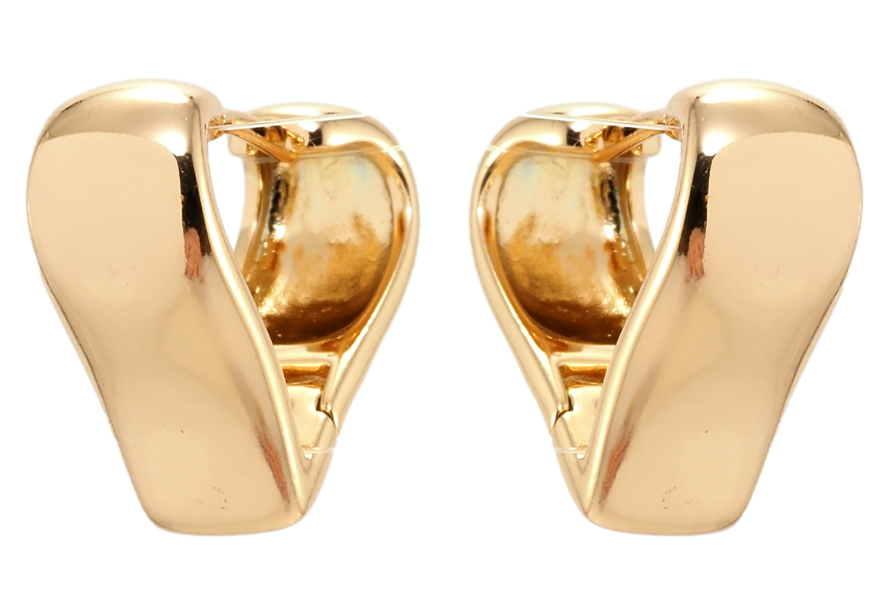 

Серьги Xuping Позолота 18K колечки "Сердечки"