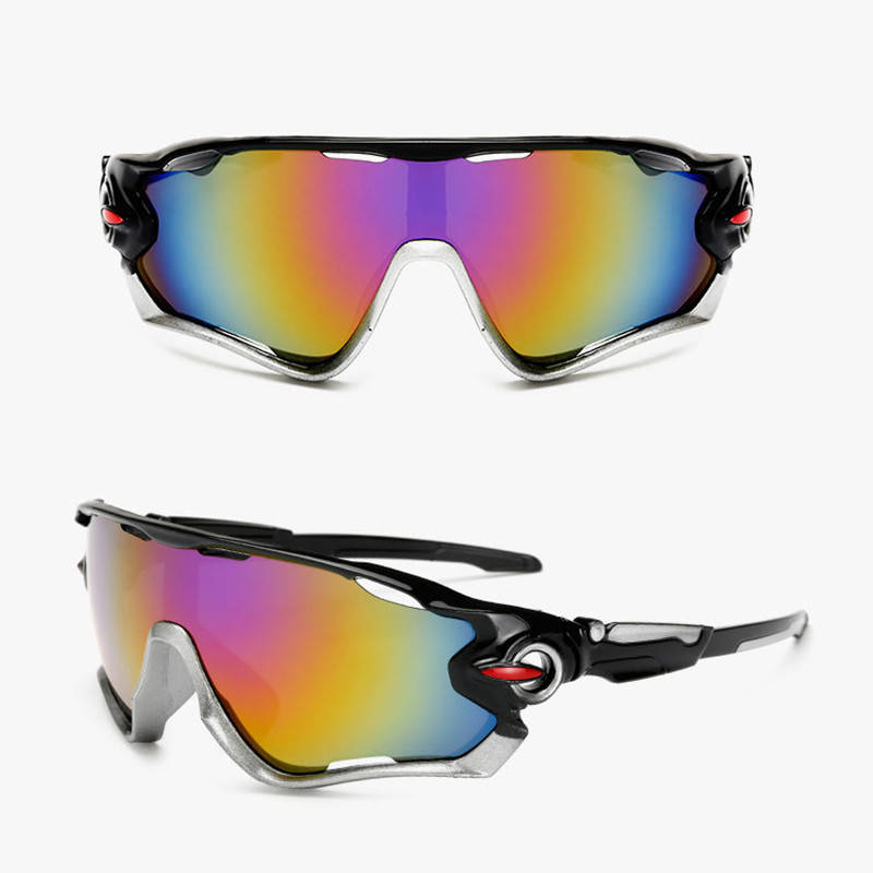 

Очки велосипедные Robesbon Jawbreaker 9270 спортивные велоочки Black-Gray