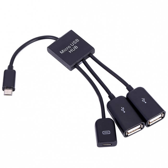 

Micro usb на 2 OTG+micro USB мама 3 порта 4 в 1