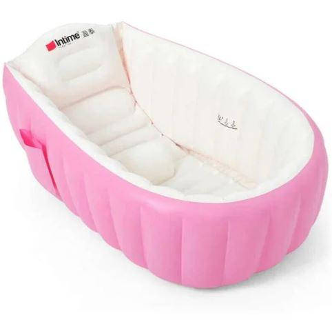 

Надувная детская ванночка Intime Baby Bath Tub, розовая, Розовый