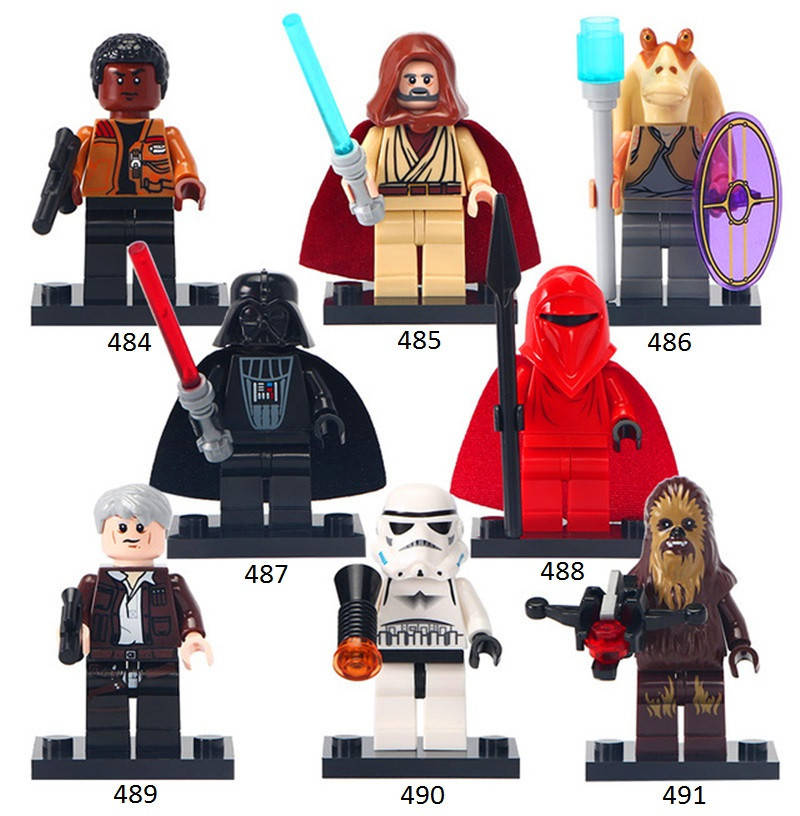 

Фигурки Star Wars звездные войны Оби-Ван Кеноби Джа-Джа Бинкс Финн Хан Соло Дарт Вейдер