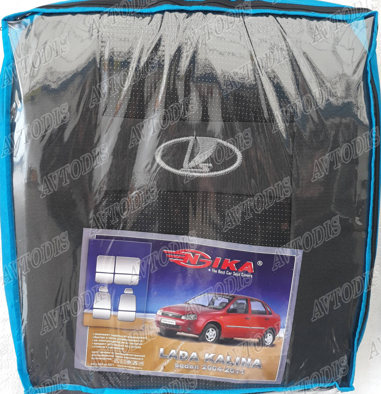 

Авточехлы Lada Калина 2118 2004-2011 sedan Nika