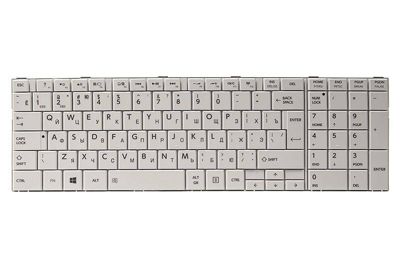

Клавиатура для ноутбука Toshiba Satellite C850 (KB311781) PowerPlant, Белый