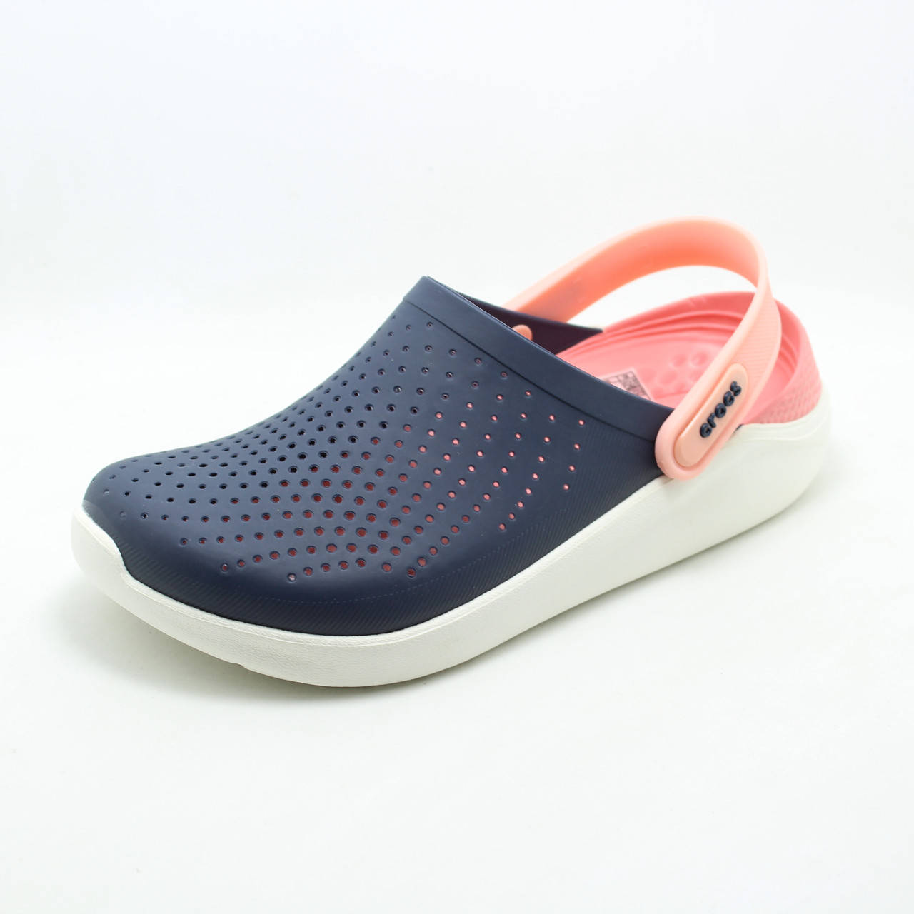 

Женские кроксы сабо Crocs LiteRide Clog Navy/Melon синие