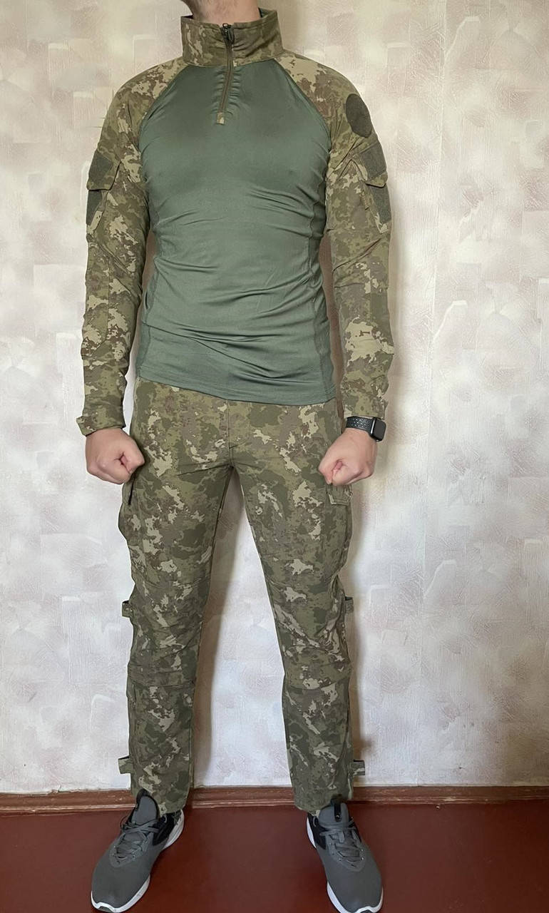 

Тактический костюм UBACS COMBAT, штаны + рубашка , цвет хаки, Турция