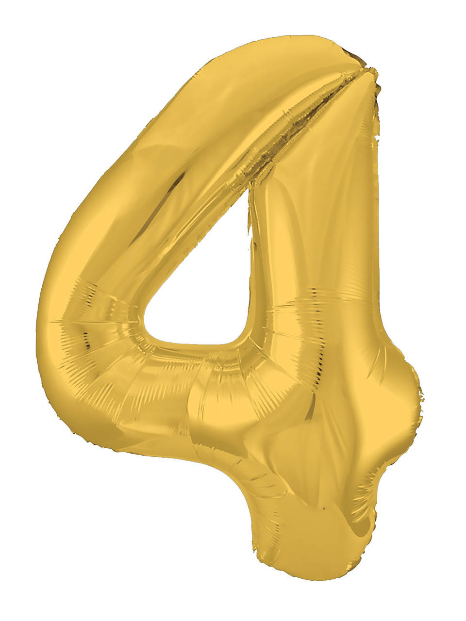

Фольгована цифра Agura "4" Slim золото в упаковці