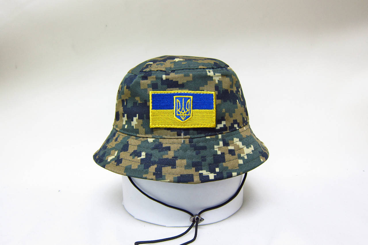 

Панама военная тактическая камуфляж с шевроном 00553-2