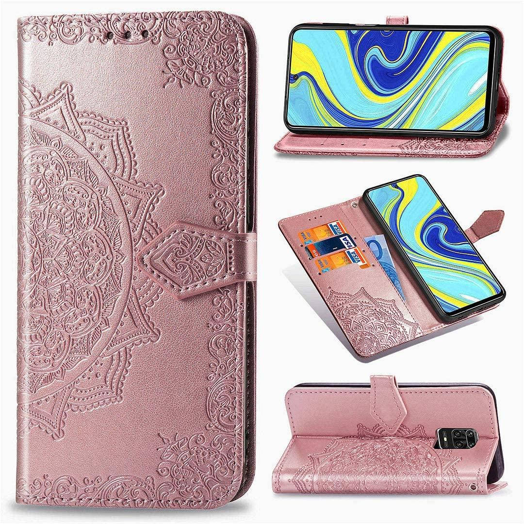 

Чехол Vintage для Xiaomi Redmi Note 9 Pro книжка кожа PU розовый