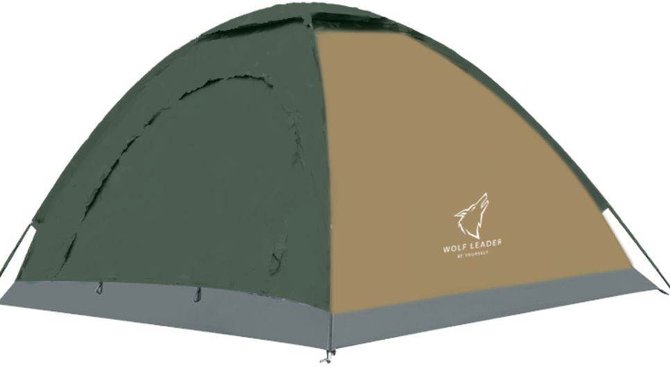 

2-х местная палатка с москитной сеткой Зелённый-хаки