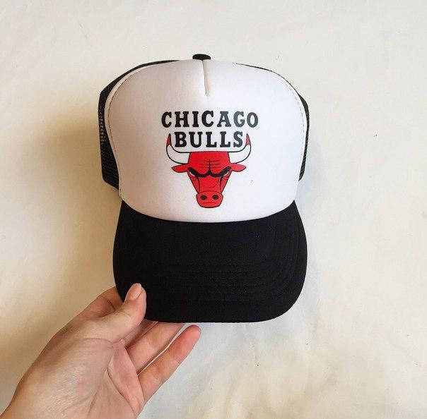 

Мужская кепка Чикаго Буллс, кепка Chicago Bulls из сеткой сзади, летняя, брендовая, черная, Черный