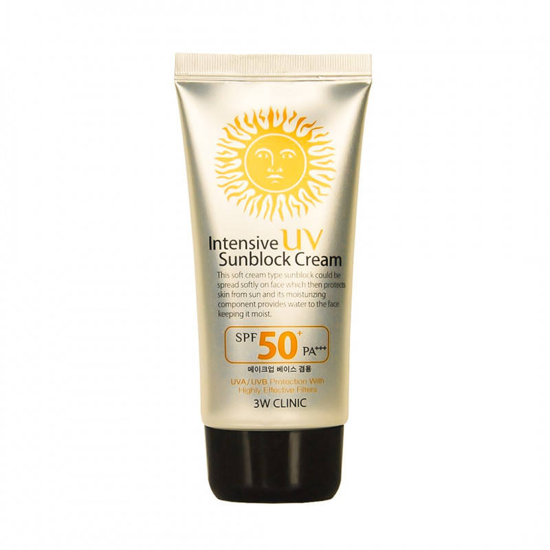 

Солнцезащитный крем 3W CLINIC Intensive UV Sunblock Cream SPF50 PA+++70ml
