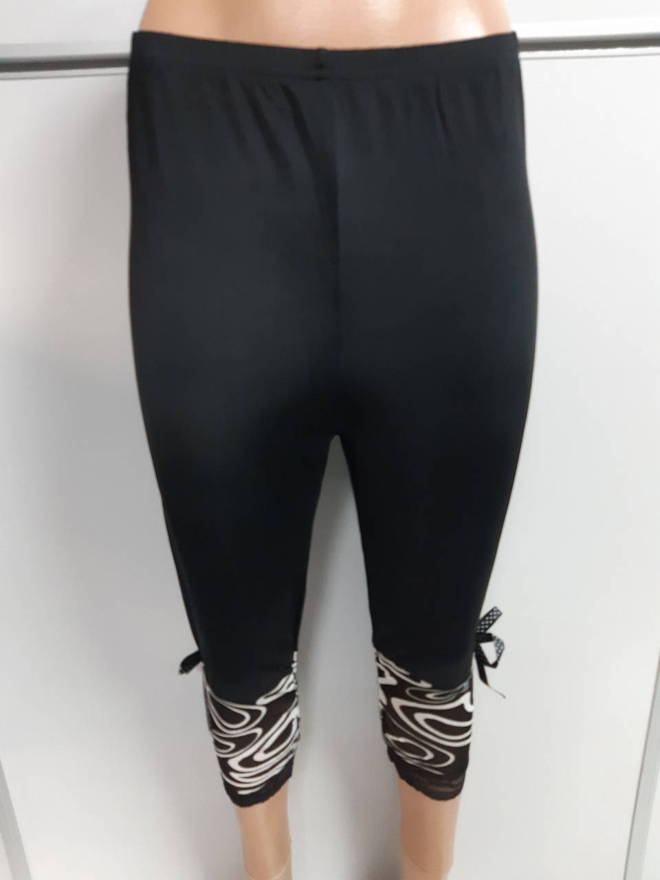 

Леггинсы Женские Черные SNP с Бантом, Черный