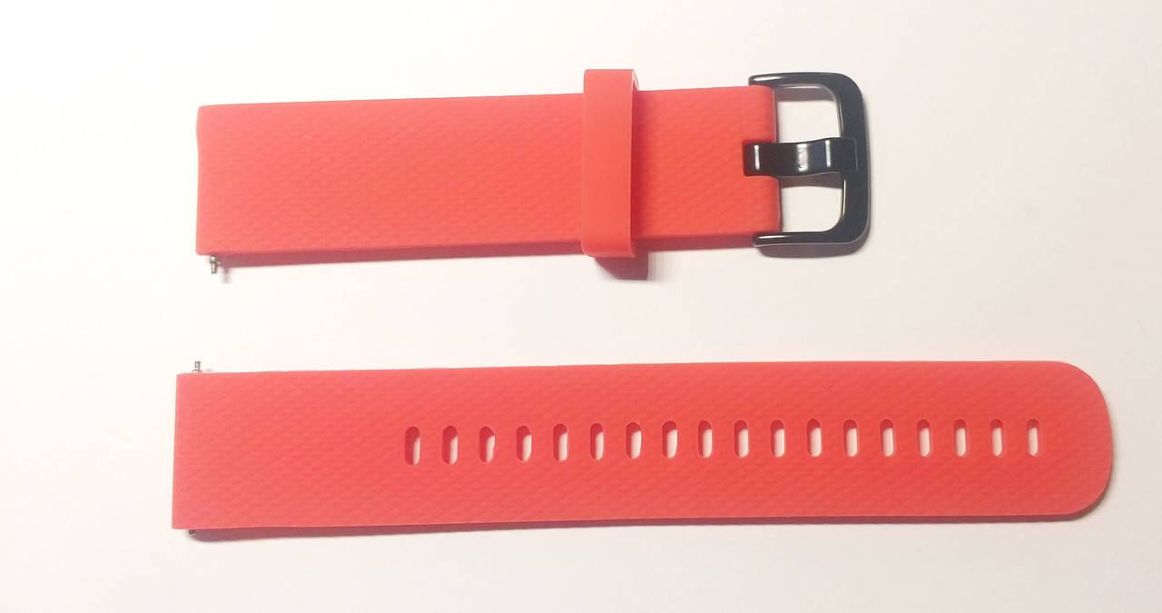 

Ремешок полимерный красный для Xiaomi Amazfit 20 mm, HUAWEI, универсальный