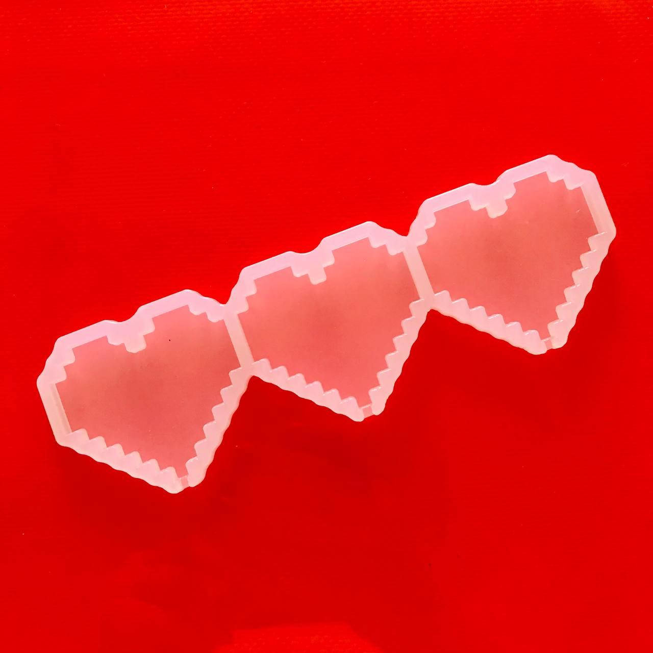 

Силиконовый молд для леденцов "Сердечки 10 / Майнкрафт"