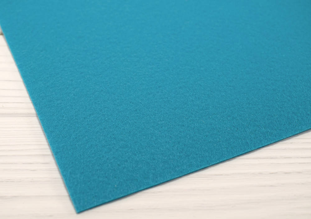 

Корейский жесткий фетр 1,2 мм (20х30 см) - №22 Бирюза