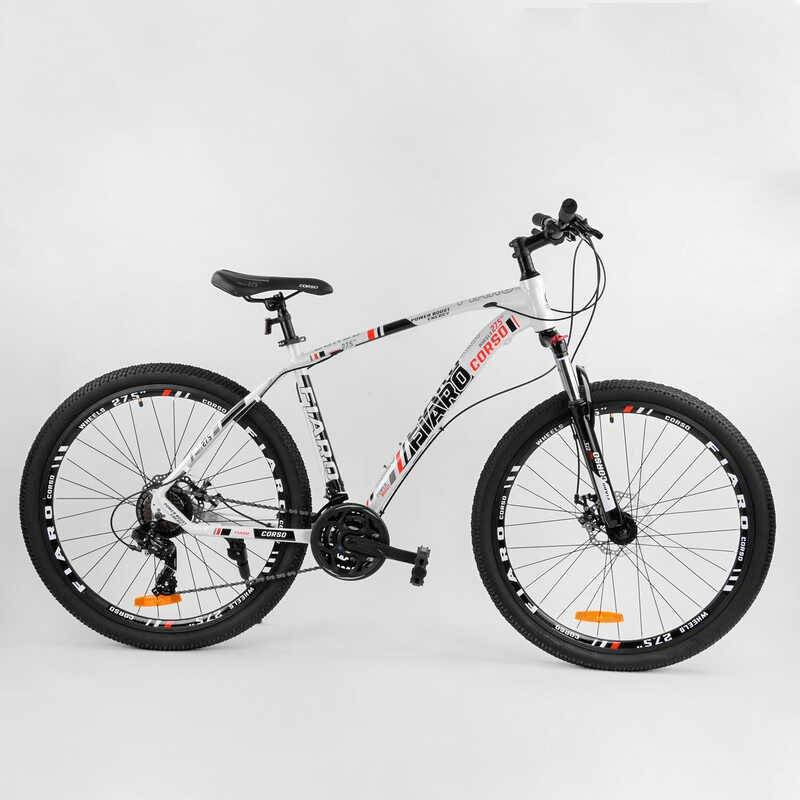 

Велосипед взрослый спортивный 27,5" CORSO Fiaro белый 73228