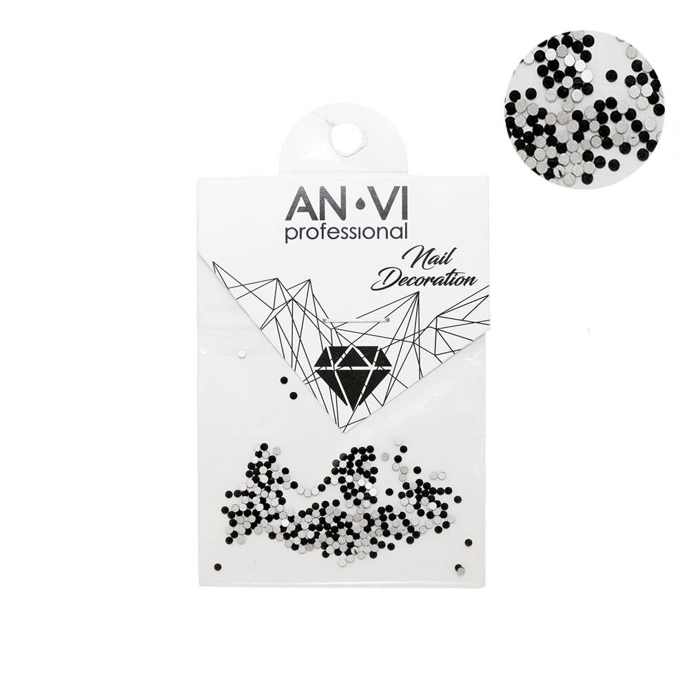 

Камни Сваровски ANVI PIXI №4 черные 200 шт, Черный