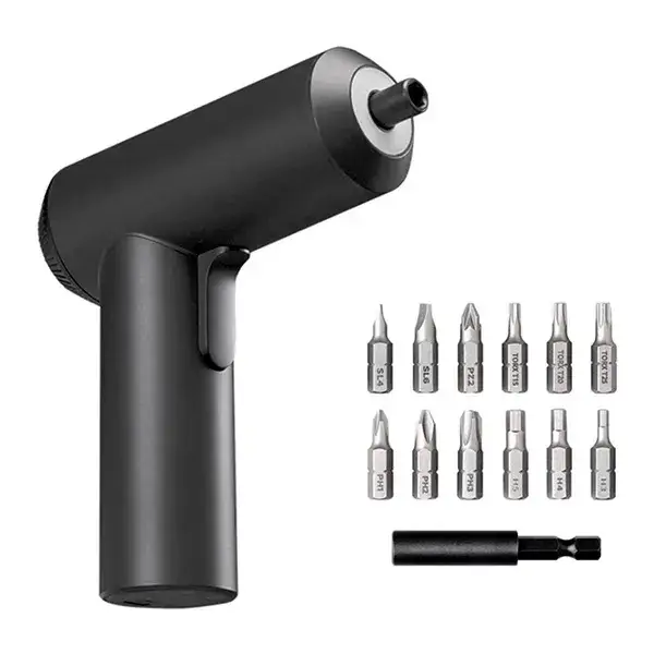 

Шуруповерт Xiaomi Mijia Electric Screwdriver Black электрический + 12 насадок