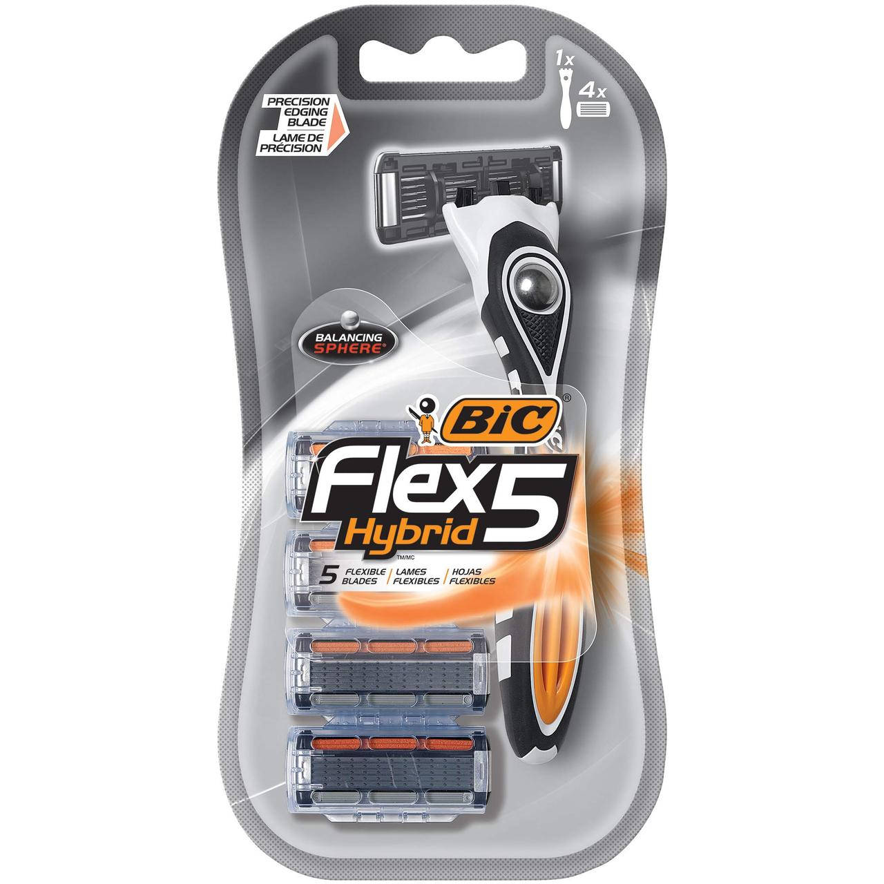 

Станок для гоління BIC Flex5 Hybrid + 4 додаткових леза