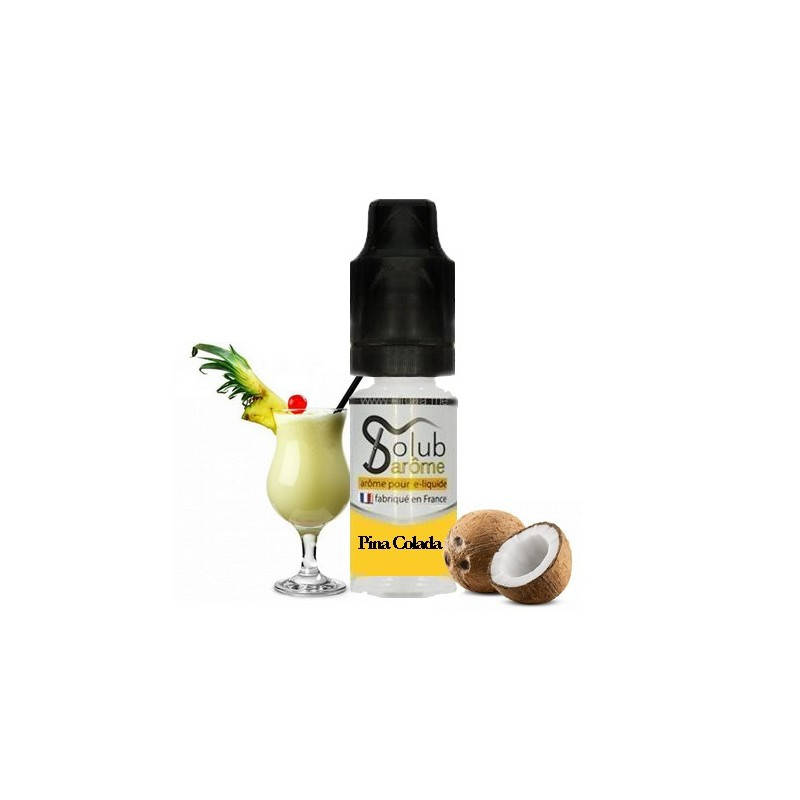 

Ароматизатор Solub "Pina colada" со вкусом ананаса с кокосом и сливками 5 мл