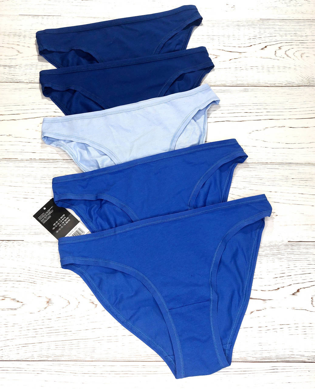 

Набор 5 шт трусики слипы esmara D.blue/Blue/L.blue L, Разные цвета