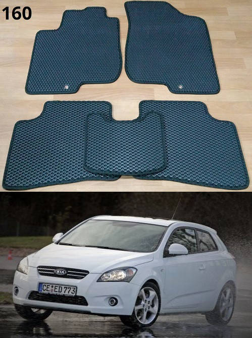 

Коврики ЕВА в салон Kia Ceed '06-10, Черный