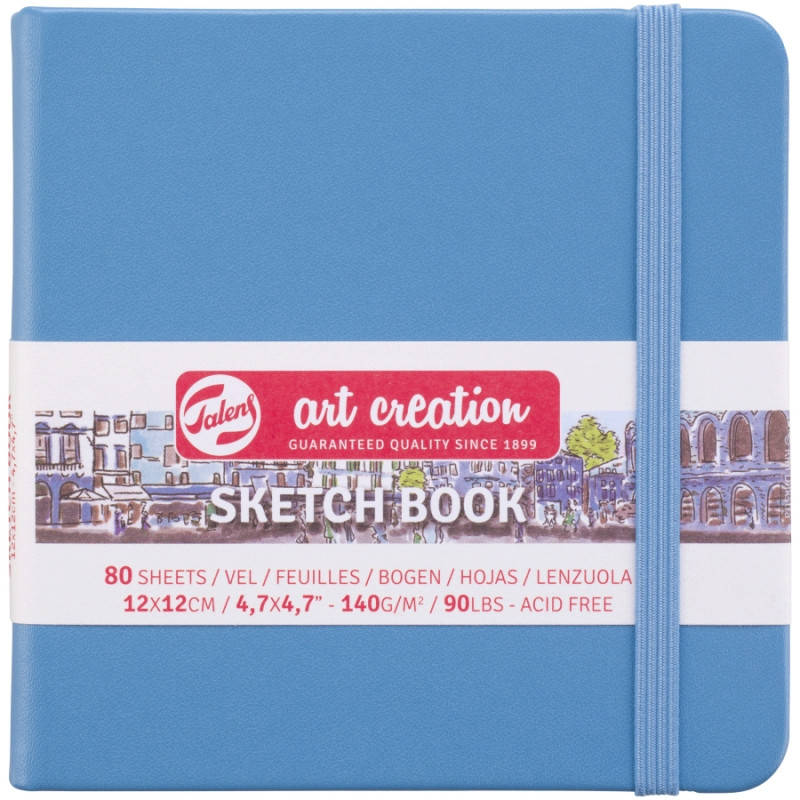 

Скетчбук Royal Talens Art Creation блокнот для графики 12х12см 80л 140г/м голубое озеро (8712079451745)