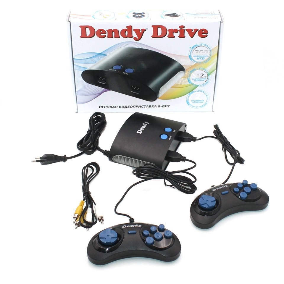 

Игровая приставка Dendy Drive для телевизора 300 встроенных ретро игр 8 bit Детская консоль Retro Денди Драйв