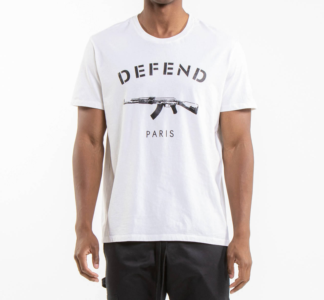 

Белая футболка Defend Paris Logo, унисекс (мужская, женская, детская)
