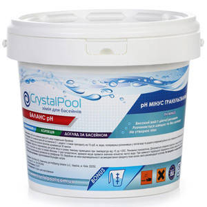 

Crystal Pool pH Minus для бассейна 5 кг (в гранулах)