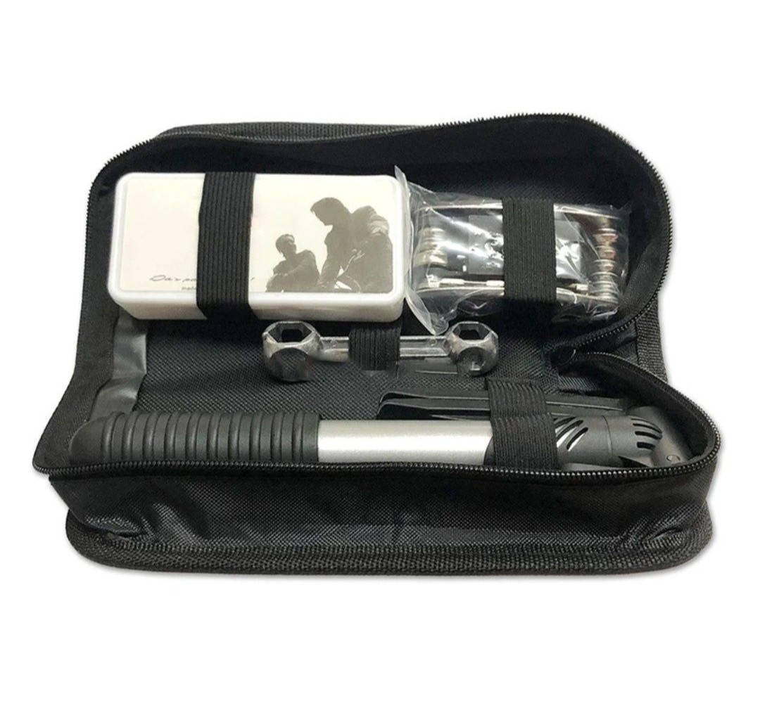 

Насос для велосипеда, велоаптечка, велонасос, ремкоплект, мультитул, набор инструментов для велосипеда,