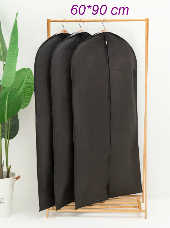 

Чохол для одягу полімерний Leviter 60*90 см Black, Черный