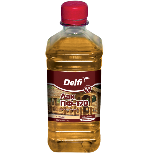 

Лак Delfi ПФ-170 для наружных работ 0.5л