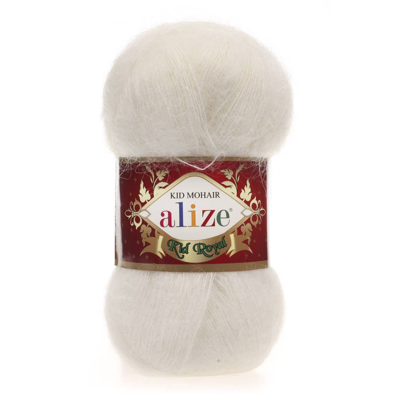 

Alize KID ROYAL 50 (Ализе Кид Рояль) № 62 молочный (Пряжа мохер, нитки для вязания)